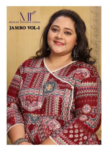JAMBO VOL-1 BY MOKSH INTERNATIONAL LONG  KURTI WHOLESALER IN GUJRAT